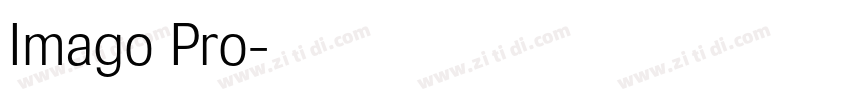 Imago Pro字体转换